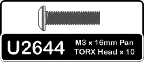 Speed Pack - Torx M3x16mm Pan Head — image 2 of 2
