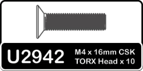 Speed Pack - Torx M4x16 Countersunk — image 2 of 2