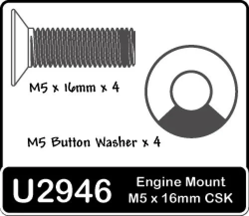 M5x16 Countersunk & Buttons (4prs) &mdash; image 2 of 2