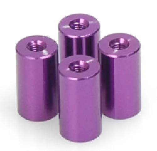 Purple Alloy Spacer - M3x14 (4) — image 2 of 2