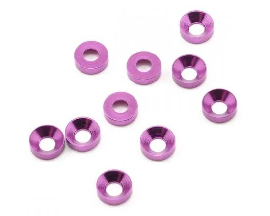 M3 Countersunk Washers - Purple Alloy (10) — image 2 of 3
