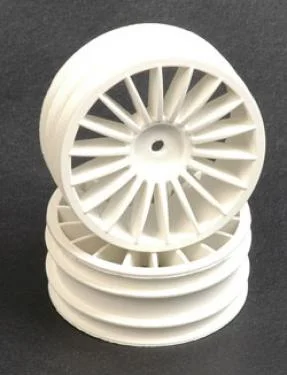 Wheel; Front - White 18 Spoke - GTR (2) &mdash; image 2 of 2