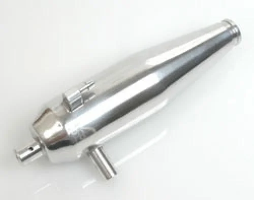 Muffler; Polished Alloy - RIOT &mdash; image 2 of 2