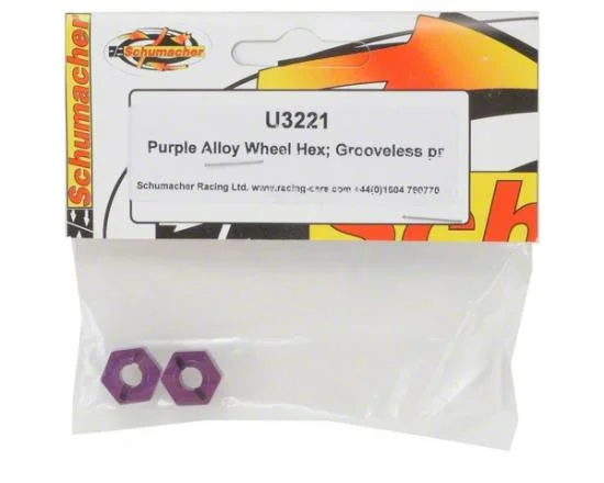 Purple Alloy Wheel Hex; Grooveless (2) &mdash; image 3 of 3
