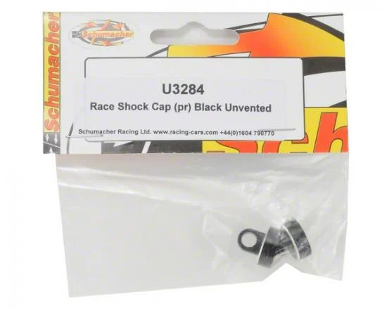 Race Shock Top Cap (2) - Black Unvented — image 3 of 3