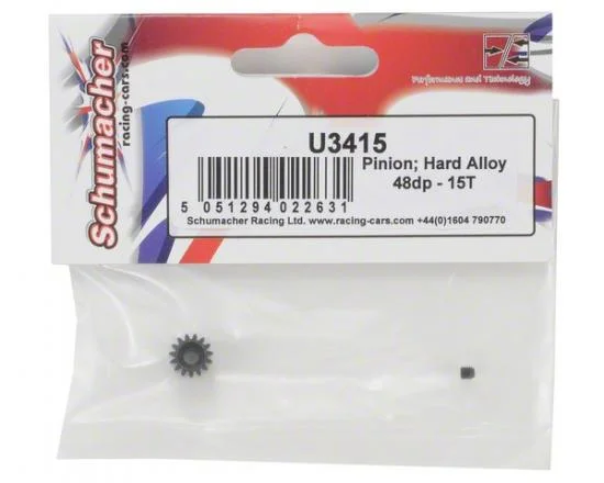 Schumacher Hard Alloy 48DP Pinion - 15T — image 3 of 3
