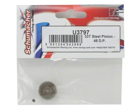 Schumacher Steel 48DP Pinion - 33T &mdash; image 3 of 3