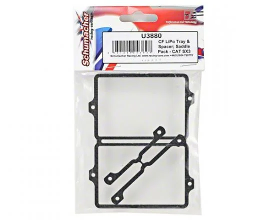 CF LiPo Tray & Spacer; Saddle Pack - CAT SX3 — image 3 of 3