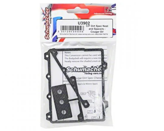 Schumacher Cougar SV Dirt Spec Nest and Spacers — image 3 of 3