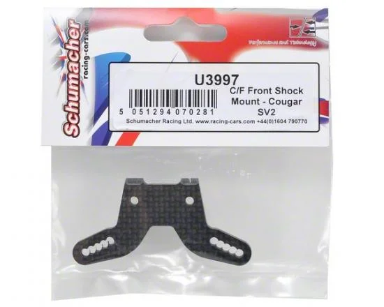 Carbon Fibre Front Shock Mount - Cougar SV2 — image 3 of 3