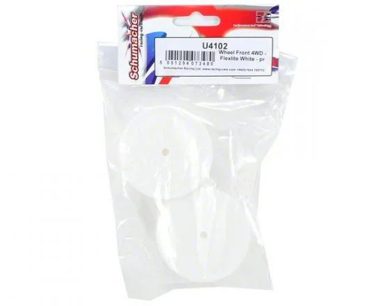 Schumacher 1:10 Buggy 4WD Front Wheel - Flexible White - Pin Fitting (2) — image 3 of 3