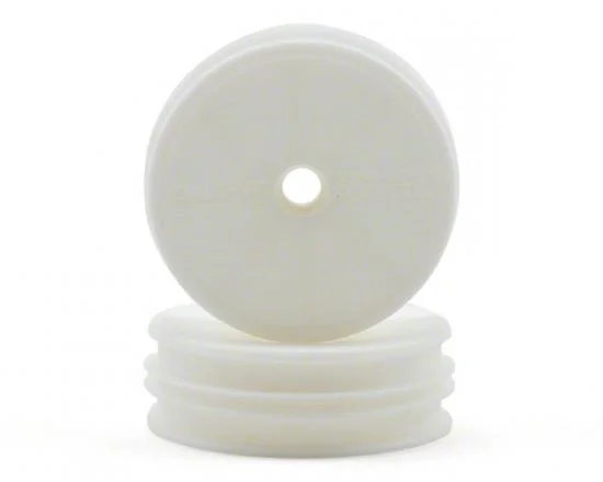 Schumacher 2WD Slim Front Wheel - Flexible White - Bearing Fit - 1 Pair &mdash; image 2 of 3
