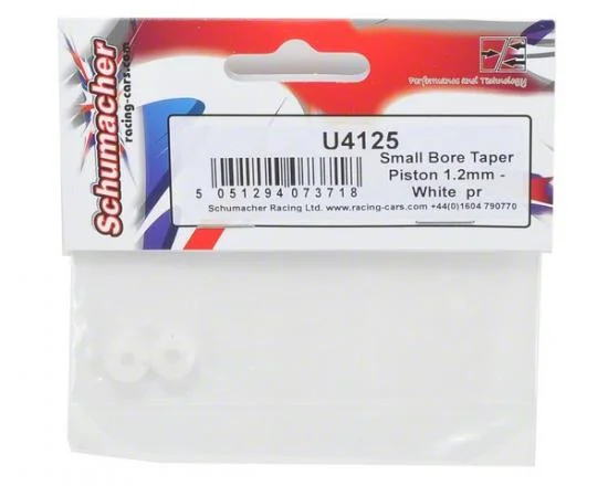 Small Bore Taper Piston 1.2mm - White - 1 Pair — image 3 of 3