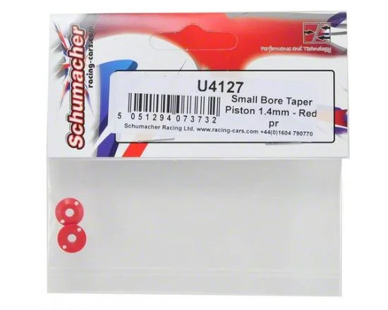 Small Bore Taper Piston 1.2mm - Red - 1 Pair — image 3 of 3