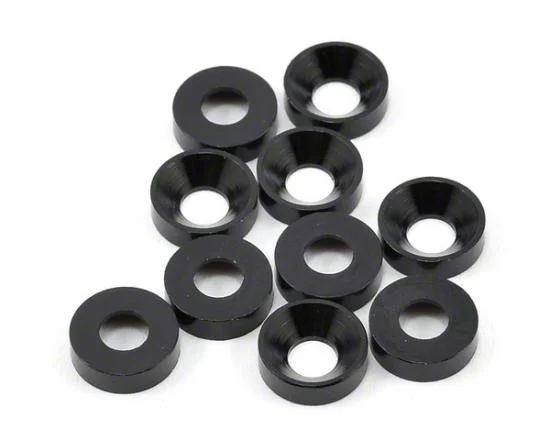M3 Countersunk Washers - Black Alloy (10) &mdash; image 2 of 3