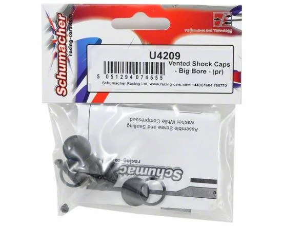 Schumacher Vented Big Bore Shock Caps - 1 Pair &mdash; image 3 of 3