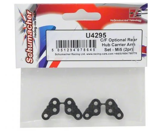 Carbon Fibre Optional Rear Hub Carrier Arm Set - Mi5 (2pr) — image 3 of 3