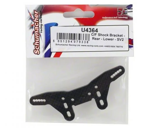 Schumacher Carbon Fibre Shock Bracket - Rear - Lower - SV2 &mdash; image 3 of 3