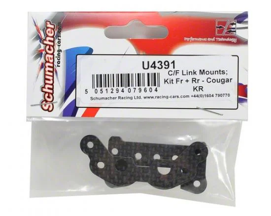 Carbon Fibre Link Mounts; Kit Fr + Rr - Cougar KR &mdash; image 2 of 2