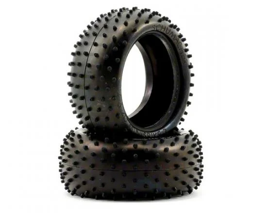 Schumacher Mini Spike 2 Rear Buggy Tyres - Green - 1 Pair — image 2 of 4