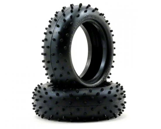 Schumacher Mini Spike 2 4WD Front Buggy Tyres - Blue - 1 Pair — image 2 of 3