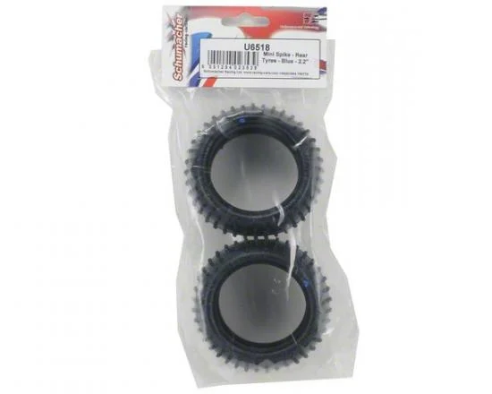 Schumacher Mini Spike 2 Rear Buggy Tyres - Blue - 1 Pair — image 3 of 4