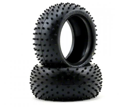 Schumacher Mini Spike 2 Rear Buggy Tyres - Yellow - 1 Pair — image 2 of 4
