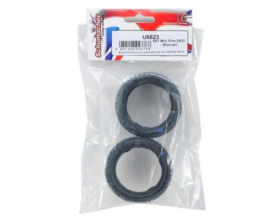 Schumacher SST Mini Pins Tyres - 24/25mm Wide - Blue (2) &mdash; image 3 of 4