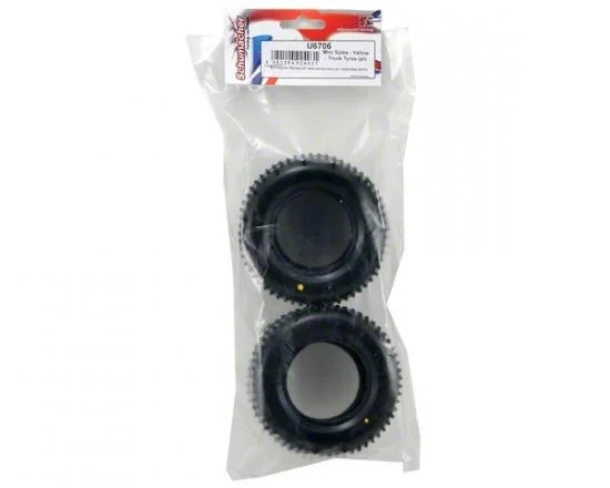 Schumacher Mini Spike 2.2 Truck Tyres - Yellow (2) — image 2 of 3