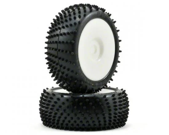 Schumacher Yellow Spiral 1:8 Pre Mounted Tyres - 1 Pair — image 2 of 4