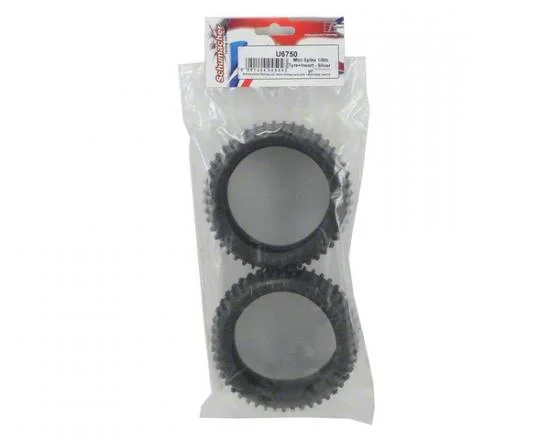 Schumacher Silver Mini Spike 1:8 Buggy Tyres - 1 Pair — image 3 of 4