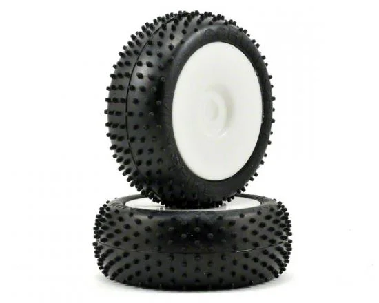 Schumacher Silver Mini Spike 1:8 Pre Mounted Tyres - 1 Pair — image 2 of 4
