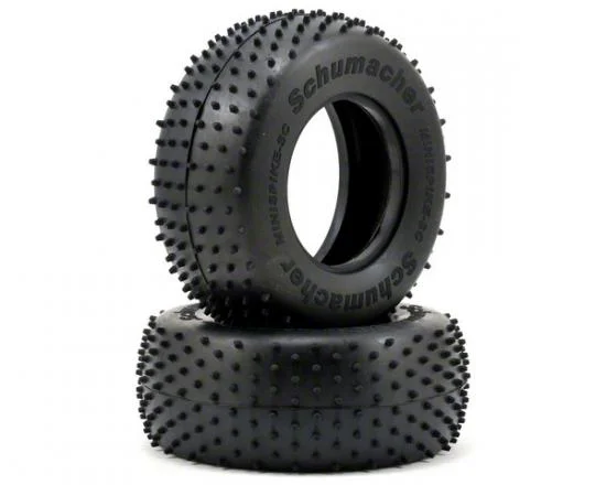 Schumacher Short Course Tyre - Mini Spike - Yellow — image 2 of 4