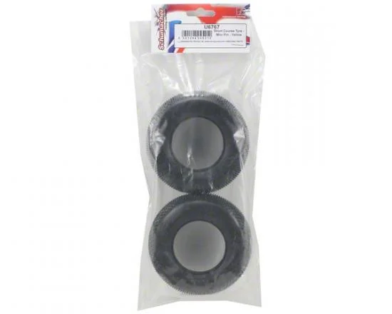 Schumacher Short Course Tyre - Mini Pin - Yellow &mdash; image 3 of 4