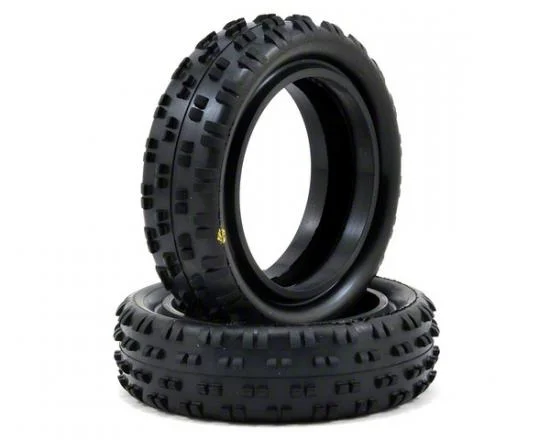 Schumacher Cut Stagger Low Profile 1:10 Buggy Front Tyres - Yellow — image 2 of 4