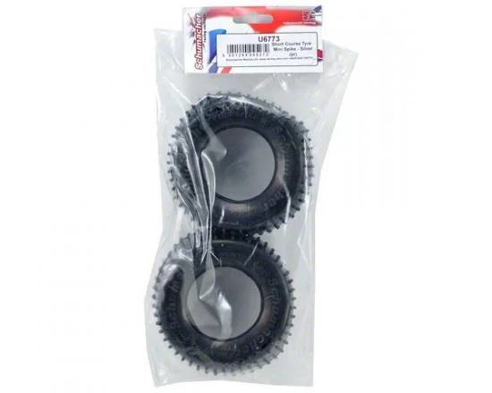 Schumacher Short Course Tyre - Mini Spike - Silver — image 3 of 4