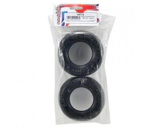 Schumacher Short Course Tyre - Mini Pin - Silver &mdash; image 3 of 4