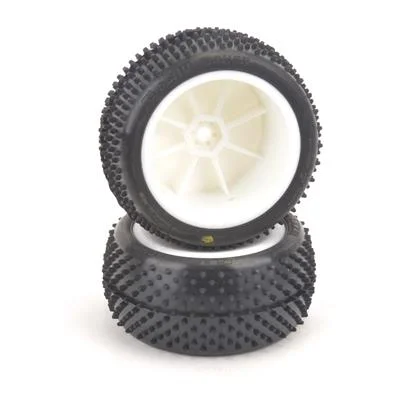Schumacher Mezzo Tyre Rear 1:10 Buggy - Silver - Pre-Glued (2)