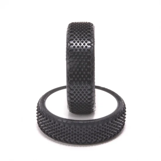Schumacher Splinter 1:10 2WD Front Buggy Tyres - Yellow Pre Glued on Rims (2) — image 3 of 3
