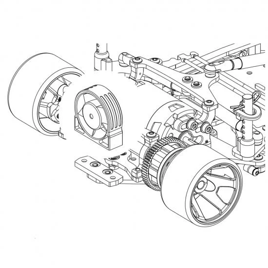 Carbon Fibre 30mm Fan Mount (Vertical Fixing) - Atom 3 — image 2 of 2
