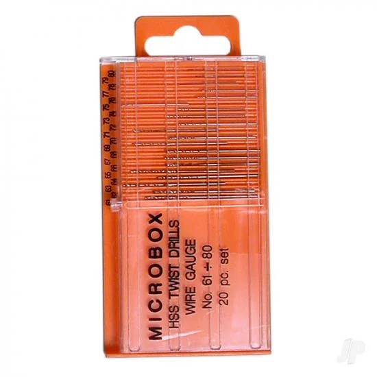 Modelcraft Microbox Drill Set 61-80 (20) (PDR4004) &mdash; image 2 of 4