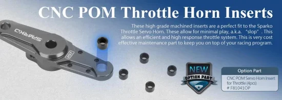 Sparko F8 CNC POM Servo Horn Insert for Throttle (4) &mdash; image 2 of 2