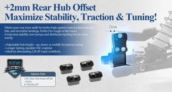 Sparko F8 CNC +2 Rear Hub Insert (2) — image 3 of 3
