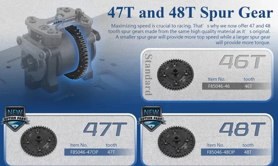Sparko F8 Center Gear 46T with Differential Seal &mdash; image 2 of 2