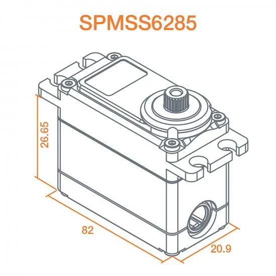 Spektrum S6285 1:8 High Voltage High Torque Metal Gear Race Servo — image 3 of 3