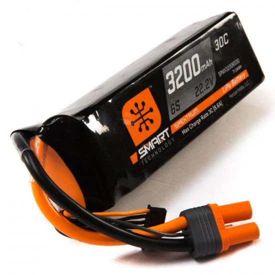 Spektrum Smart LiPo - 3200Mah 6S 22.2V 30C - IC5 — image 1 of 6