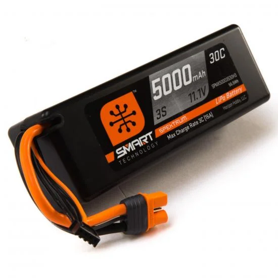 Spektrum Smart LiPo - 5000Mah 3S 11.1V 30C - IC3 — image 1 of 6