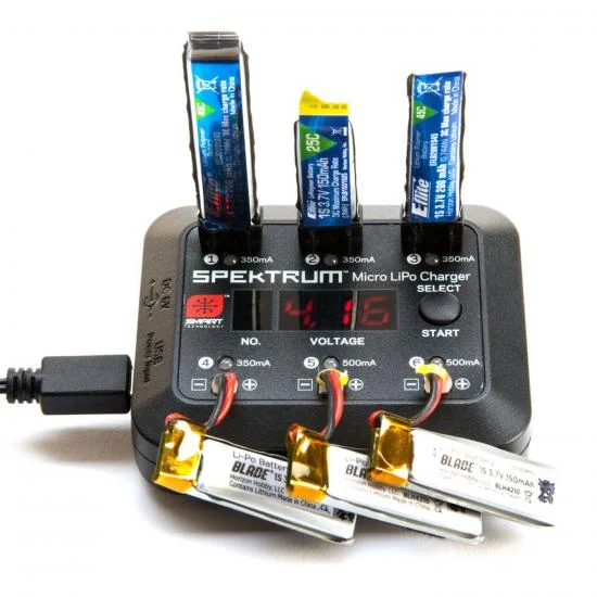 Spektrum Micro 6 Port DC/USB 1S LiPo Charger — image 8 of 8