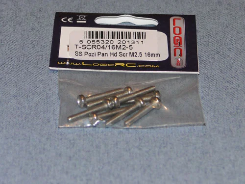 SS Pozi Pan Head Scr M2.5 16mm (8) - Bulk Pack Of 5 — image 2 of 2