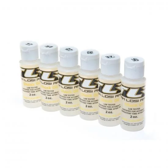 TLR Pro Shock Oil 6 Pack - 17.5 22.5 27.5 32.5 37.5 42.5 Weights - 2oz Bottles — image 1 of 2